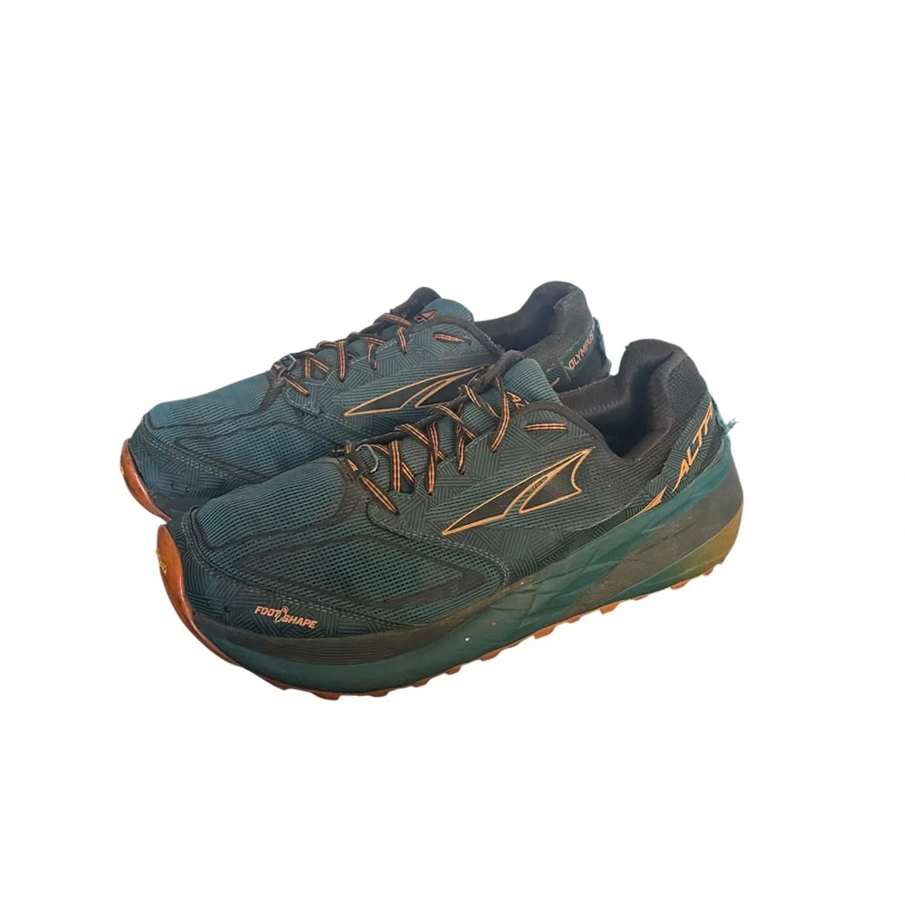 Altra Men’s ALM1959F380 Teal Orange Vibram Trail Running Shoes Size 9